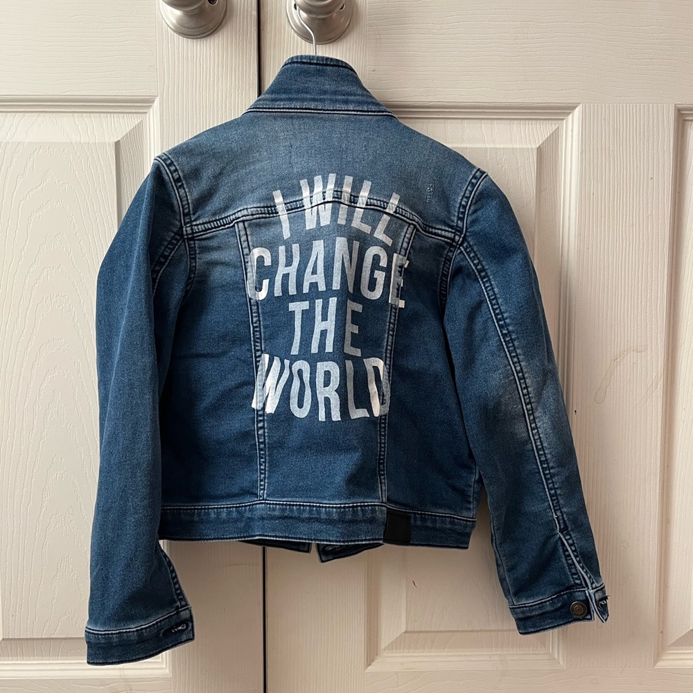 Someday Soon I Will Change The World Demin Jacket